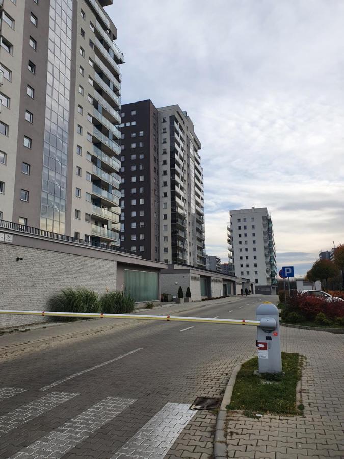 Apartament Wsrod 1000Cy Swiatel - Z Parkingiem W Hali Garazowej- Duzy Balkon Z Lezakami - Piekny Widok Noca Na Panorame Tysiaclecia 卡托维兹 外观 照片